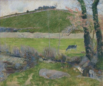ポール・ゴーギャン Painting - ポン・タヴァンの上流の風景 ポール・ゴーギャン